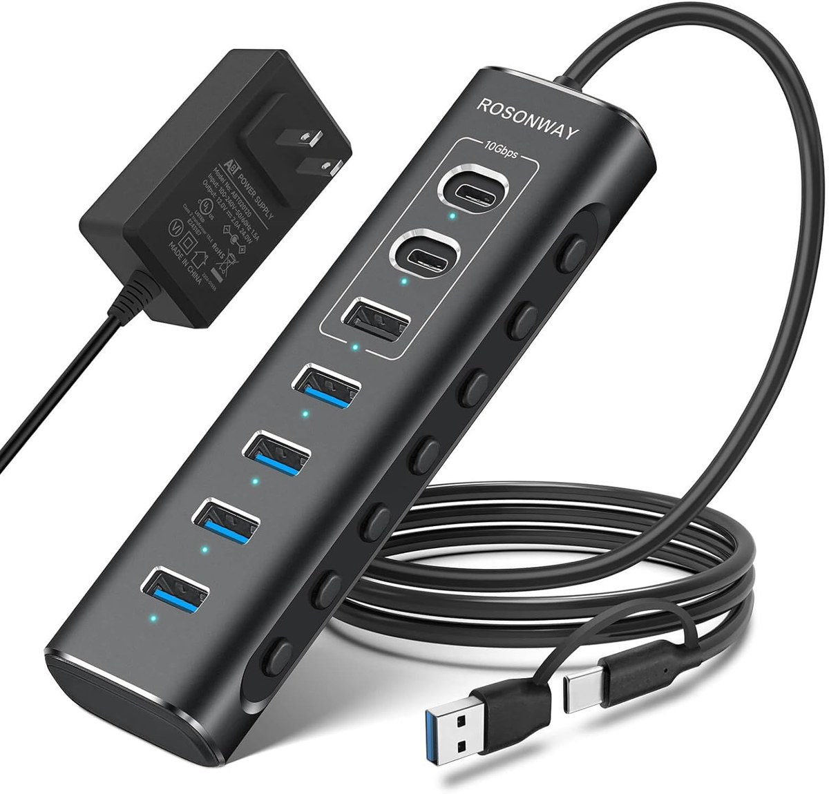 HUB USB-C → 7 USB